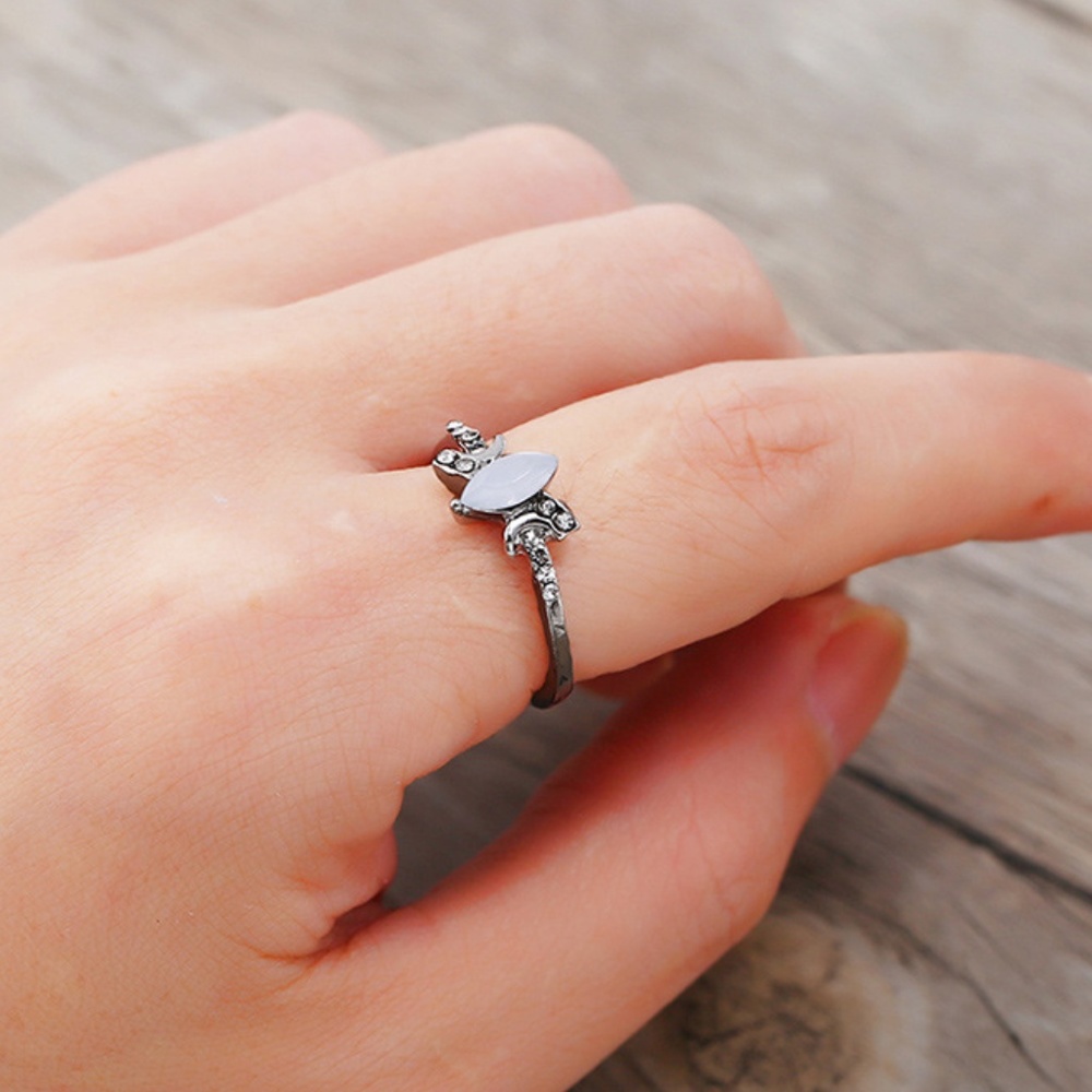 Goddess Crescent Moon Ring - Picture 3 of 4
